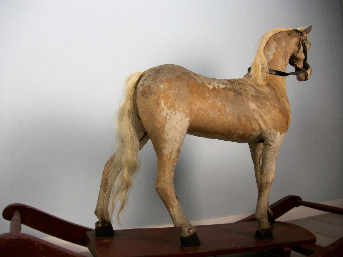 Victorian Pony Skin Rocking Horse